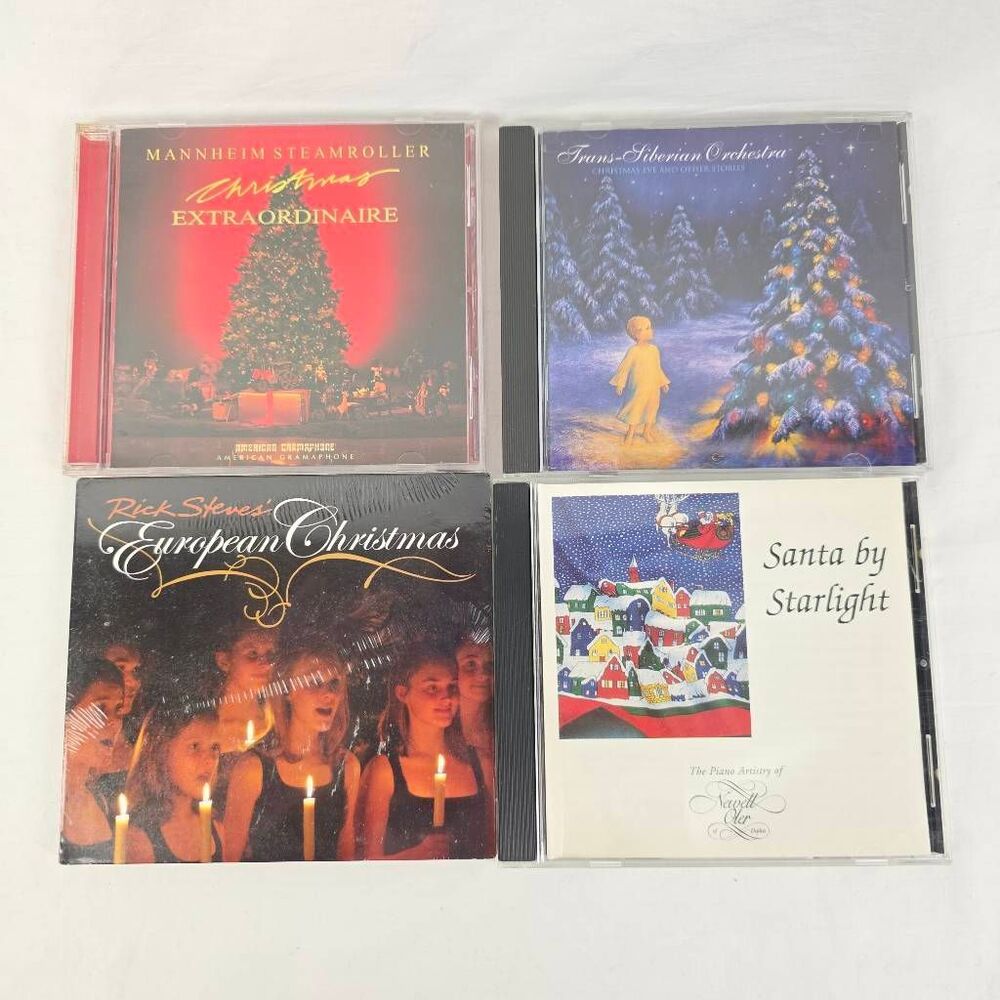 Christmas CD Lot 4 Mannheim TSO Rick Steves Instrumental